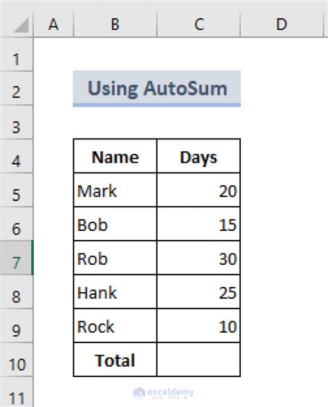 How To Add Multiple Cells In Excel 6 Methods Exceldemy