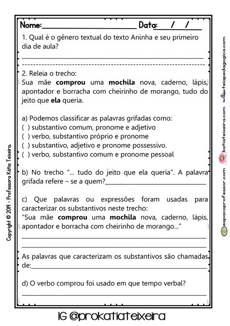 Atividade Concordancia Nominal 4 Ano - Atividade De Concordancia Nominal 4 Ano - ZULEDU