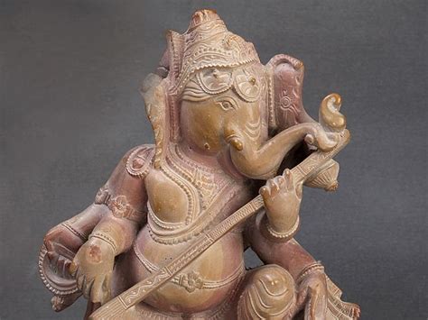 Lord Ganesha Seated On Mushak Exotic India Art