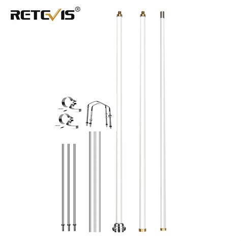 Retevis MA05高利得ガラス鋼オムニ指向性アンテナvhf uhf SL16-Kベースステーションリピータretevis RT97 ...