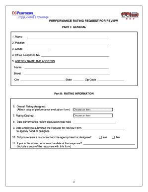 Fillable Online Dchr Dc Request For Review Form Dchr Fax Email Print