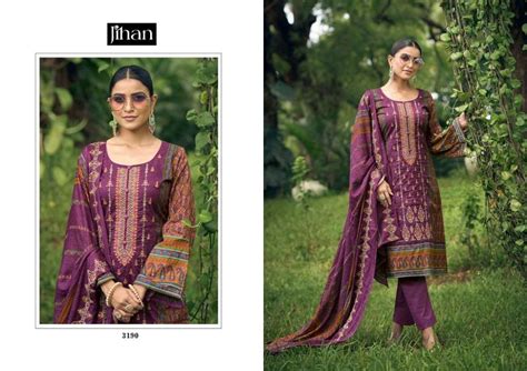 Jihan Bin Saeed Lawn Collection Vol Pure Lawn Cotton Embroidered