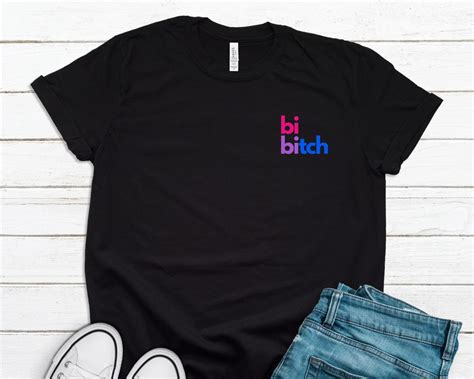 Bi Bitch T Shirt Bi Pride Shirt Bisexual Bi Colors Lgbtq Etsy