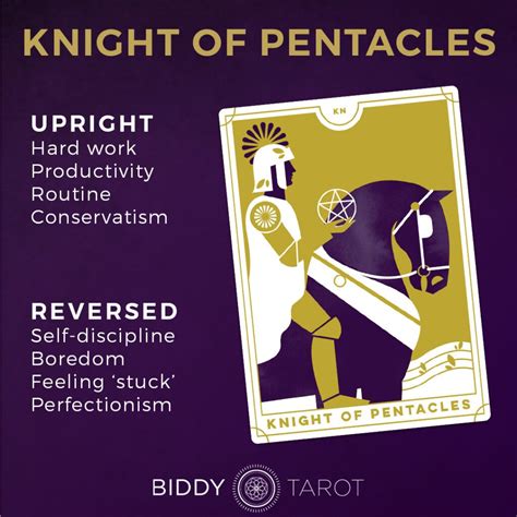 Knight Of Pentacles Tarot Card Meaning Embracing Diligence And