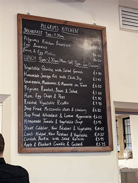 Menu At Pilgrims Kitchen Cafe Bury Saint Edmunds