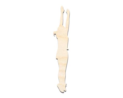 Unfinished Wood Volleyball Block Shape Diy Craft Cutout Up To 46