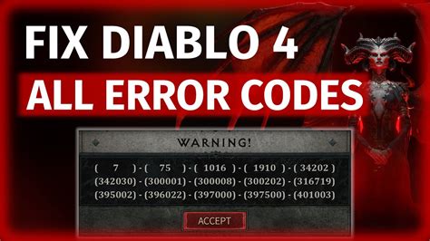 How To Fix ALL ERROR CODE Of Diablo 4 Login Issues Working And