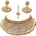 Sukkhi Glorious Kundan Gold Plated Wedding Jewellery Pearl Choker