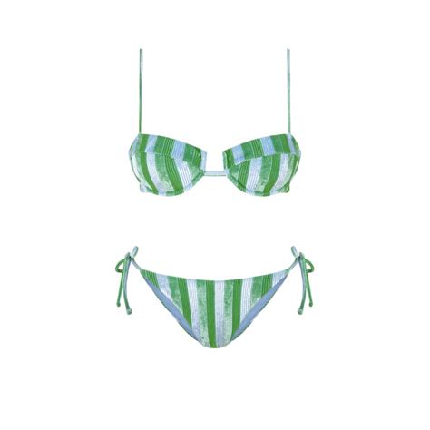 Divino Balconette Bikini Green Robin Collection Robin Collection