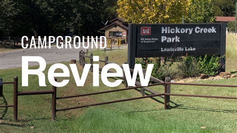 Campground Review Of Hickory Creek Park On Lake Lewisville Youtube