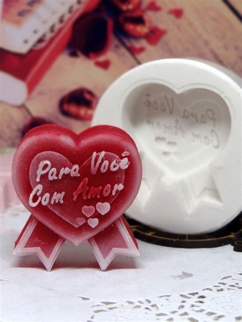 Molde Silicone Cora O Para Vc Amor Kyart Velas E Moldes Moldes