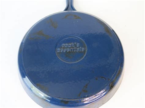 Cooks Essentials 9 In Enameled Cast Iron Skillet Etsy