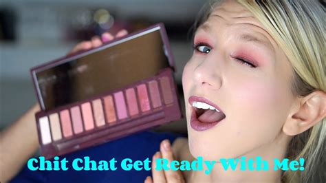 Chit Chat GRWM Urban Decay Naked Cherry Palette YouTube