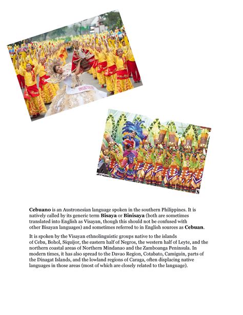 traditions  cebu qerer cebuano   austronesian language spoken