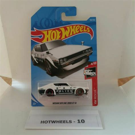 HOT WHEELS WHITE NISSAN SKYLINE GT R POLICE TAMPO Shopee Malaysia