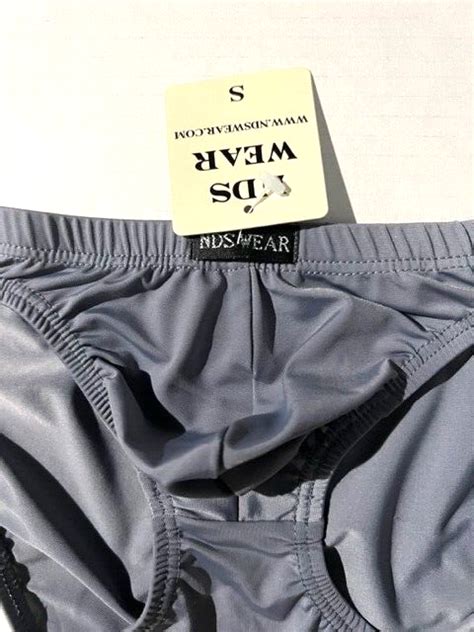 New Nds Wear Mens Grey Microfiber Pouch Front Bikini Brief Underwear Sz S Ebay