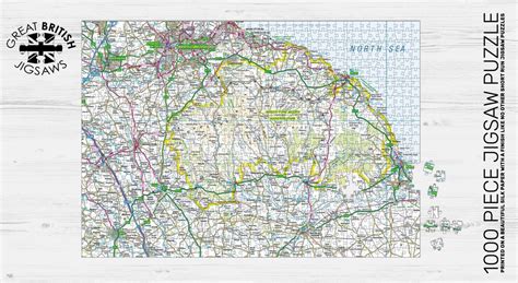 North York Moors Map 1000 Piece Jigsaw - Pieceful Maps – piecefulmaps