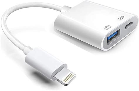 Lightning Auf Usb Kamera Adapter Mit Ladeanschluss Mfi Zertifiziertes Usb 30 Otg Dongle Cord