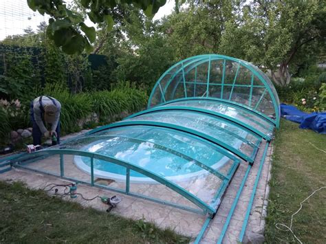 Раздвижная крыша для бассейна купить по России с доставкой