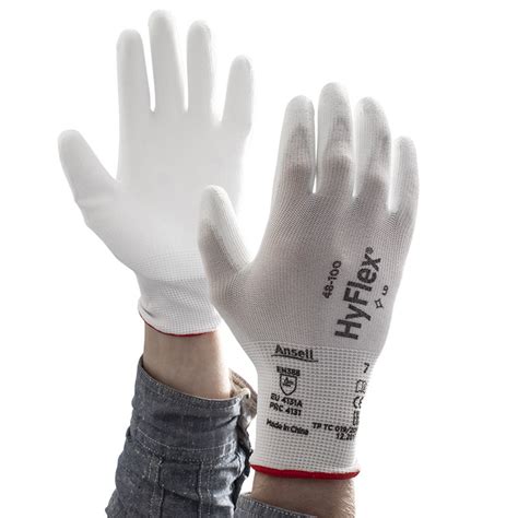 Ansell HyFlex 48 100 Palm Coated Light Application Work Gloves