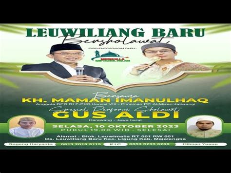 LIVE ACARA SPESIAL PERFORM SHOLAWAT BERSAMA GUS ALDI KH MAMAN