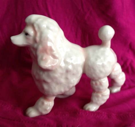 Vintage Porcelain Poodle Figurine Vintage Poodle Vintage Porcelain