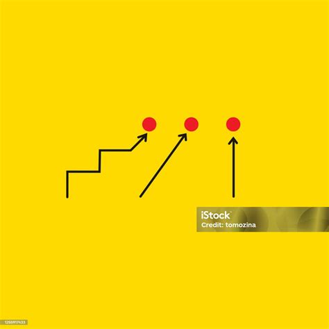 mencapai tujuan  berbagai  simbol ilustrasi stok