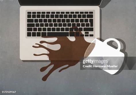 Coffee Spill Laptop Photos and Premium High Res Pictures - Getty Images