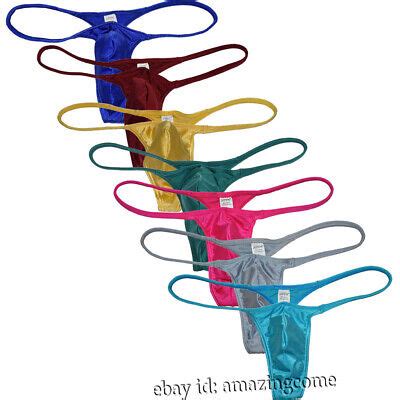 Men Enhance Pouch Thong Bikini G String Minikini Tangas Posing Underwear T Back EBay