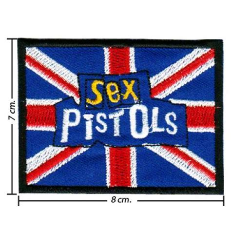 Sex Pistols ตวรดตดเสอ เซกซพสทอลส Iron on Patch อารมรดตดเสอ อารมโลโกวงดนตร
