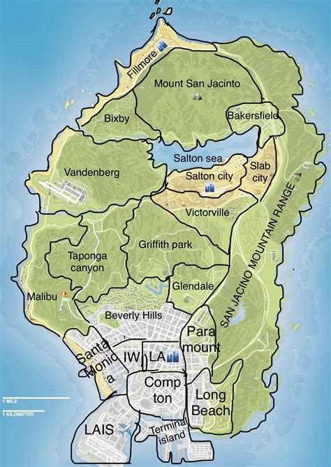 grand theft auto map   based  real life locations rgta