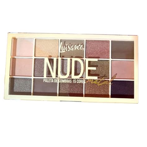 PALETA DE SOMBRAS NUDE METAL LUISANCE Shopee Brasil