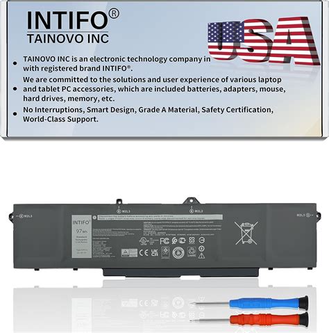 Amazon INTIFO 97Wh 9JRV0 Laptop Battery Compatible With Dell