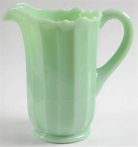 Panel Jadeite Oz Pitcher By Mosser Ohio Pitcher Jadeite Paneling