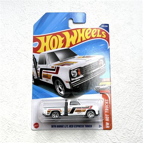 Машинка Mattel Hot Wheels 2025 1978 Dodge Li l Red Express Truck купить на OZON по низкой цене