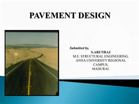 pavement design pptx