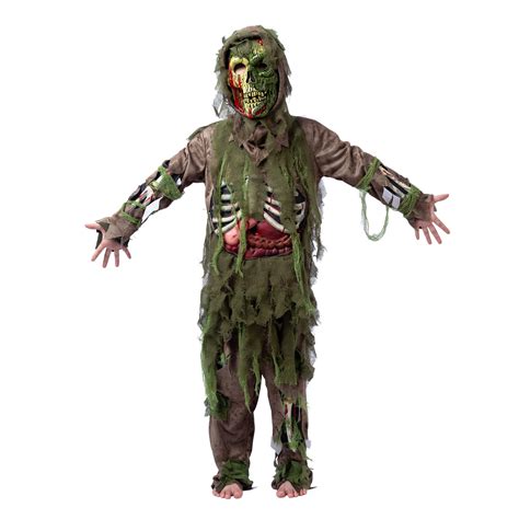 Green Swamp Zombie Costume For Role Play Cosplay- Child | Halloween