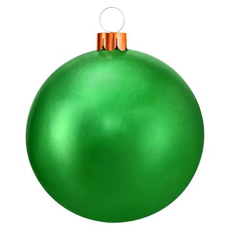 Grande boule de Noël gonflable D65 cm Vert - Déco de Noël pour la