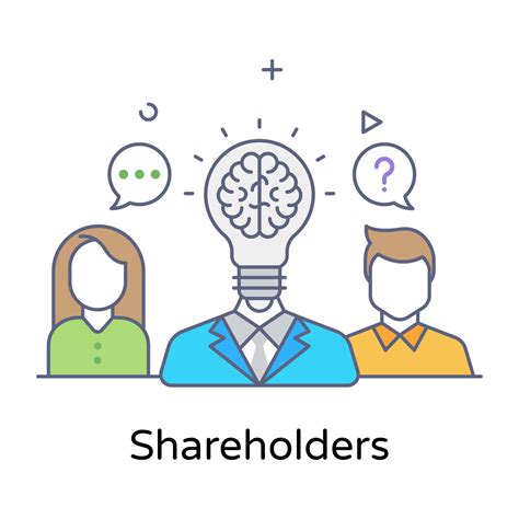 Shareholders Flat Outline Style Icon Vector Art At Vecteezy