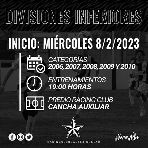 Racing Club de La Pampa on Twitter: "⚽️ | #Futbol Este miércoles, las