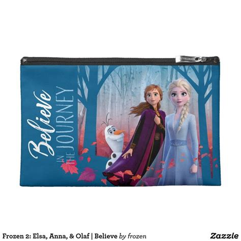 Frozen 2 Elsa Anna And Olaf Believe Travel Accessory Bag Zazzle Travel Accessories Bags