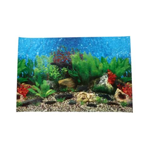 TOILE DE FOND D aquarium Autocollants Etiquette Autocollante Nacré EUR