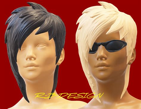 4X FULLY NAKED REALISTIC FKK EROTIC SEXY GIRL WITH 2 DIFFERENT HAIRSTYLES W WO SUNGLASSES 1