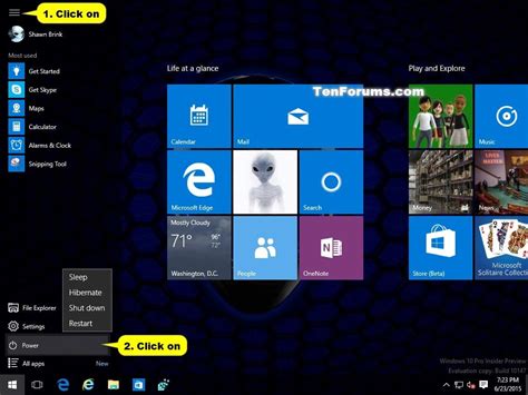 Shut Down Computer In Windows 10 Windows 10 Tutorials