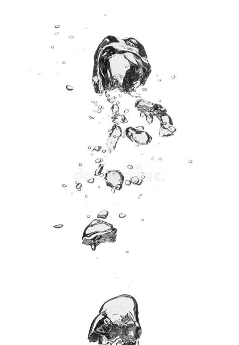 Air Bubbles In Water On White Background Stock Image Image Of
