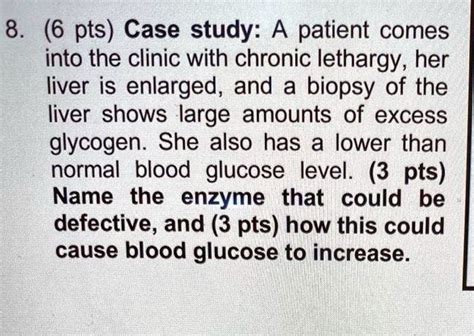 SOLVED 8 6 Pts Case Study A Patient Comes Into The Clinic With