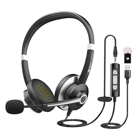 Buy Usb Headset With Microphone For Laptop 35mm Jack On Ear