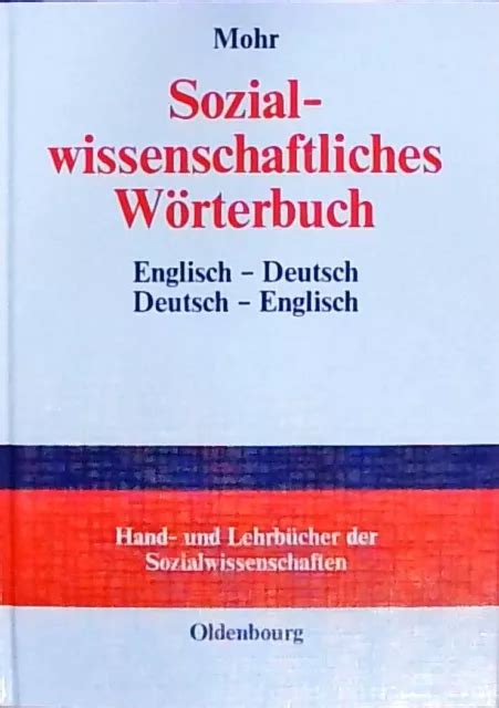 Sozialwissenschaftliches WÖrterbuch Englisch Deutsch Deutsch Englisch