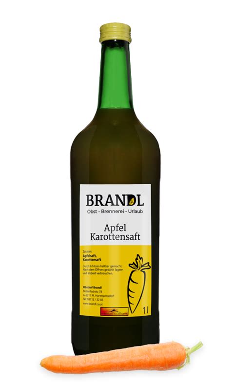 Apfel Karottensaft BRANDL Obst Brennerei Urlaub