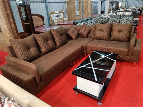 6 Seater Rexin Corner L Shape Sofa Set At Rs 35000 Set In Nashik ID